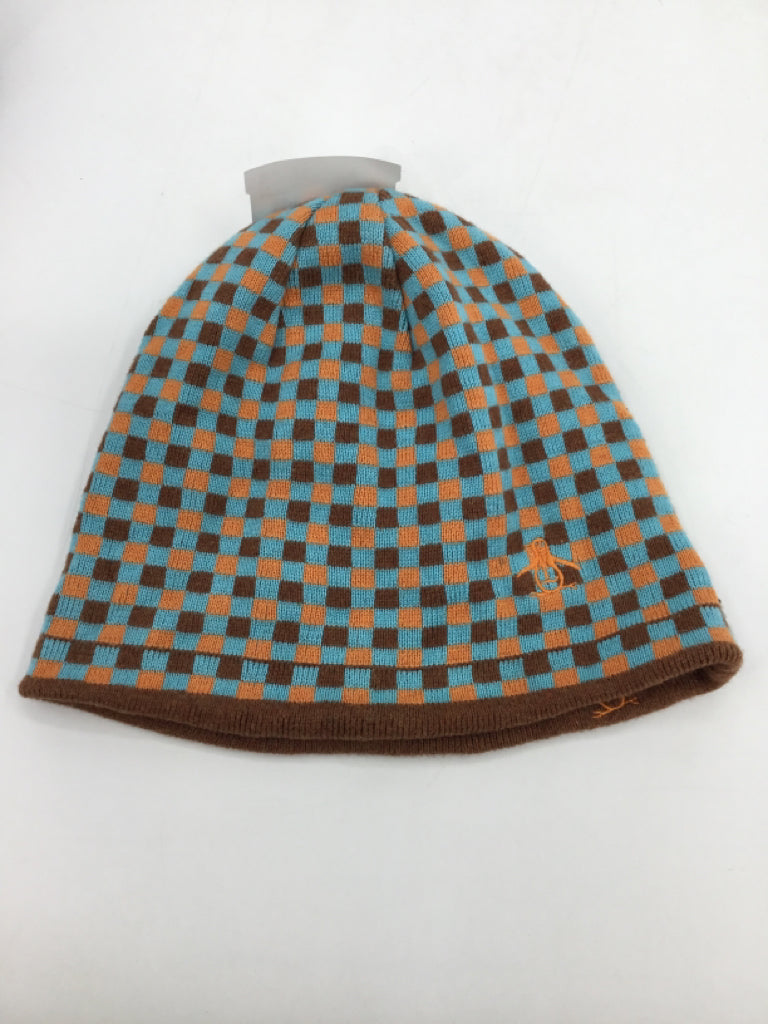 Penguin Child Size Child Brown Checkered Hats - boys