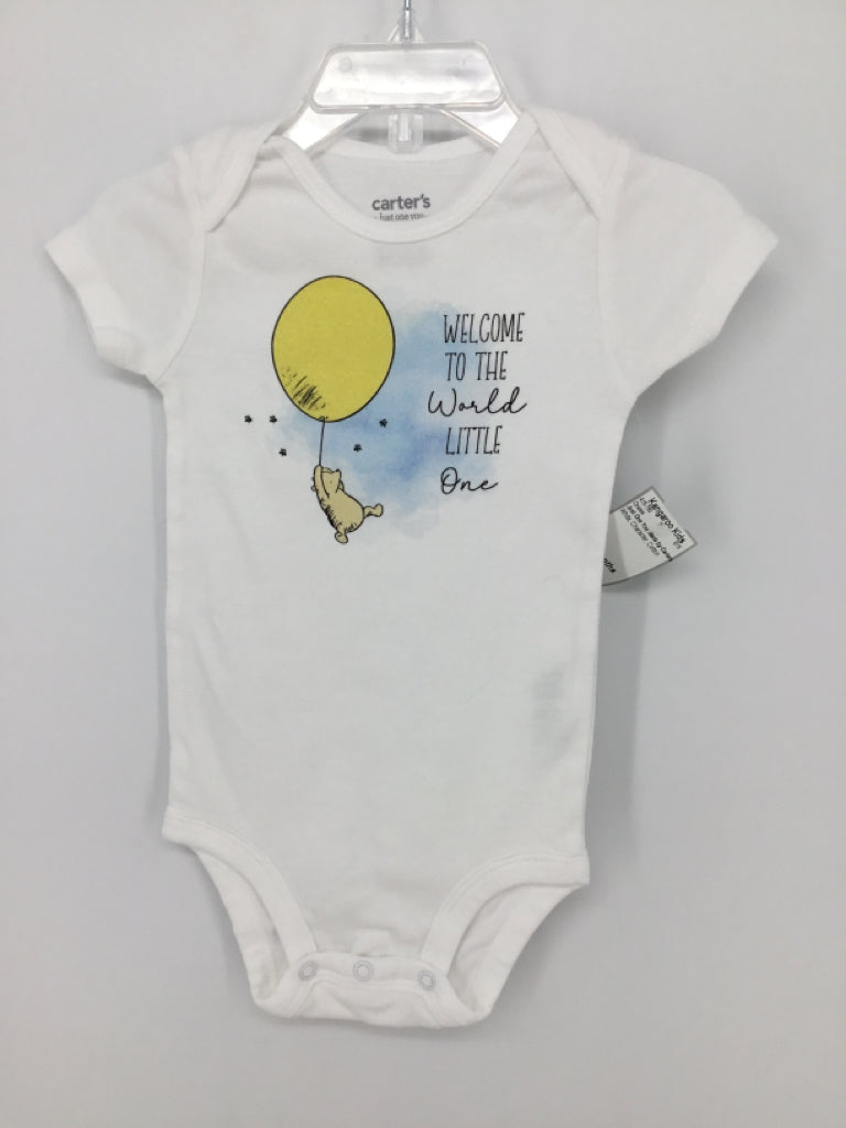 Just One You Made by Carters Child Size 12 Months White Onesie