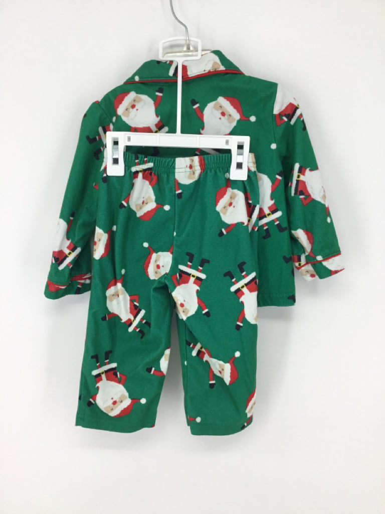 Just One You Made by Carters Child Size 18 Months Green Christmas Pajamas