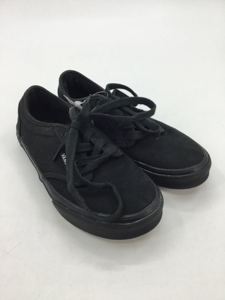 Vans Child Size 2.5 Youth Black Sneakers