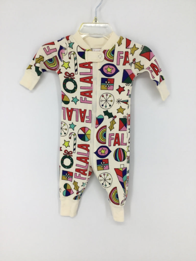 Hanna Andersson Child Size 0-3 Months Multi-Color Christmas Pajamas