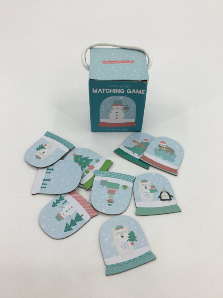 Cupcakes & Cartwheels Snowglobe Matching Game