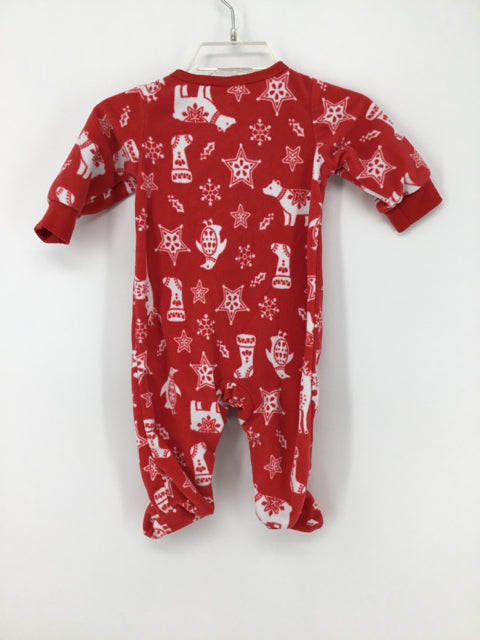 Carter's Child Size 3 Months Red Christmas Sleeper