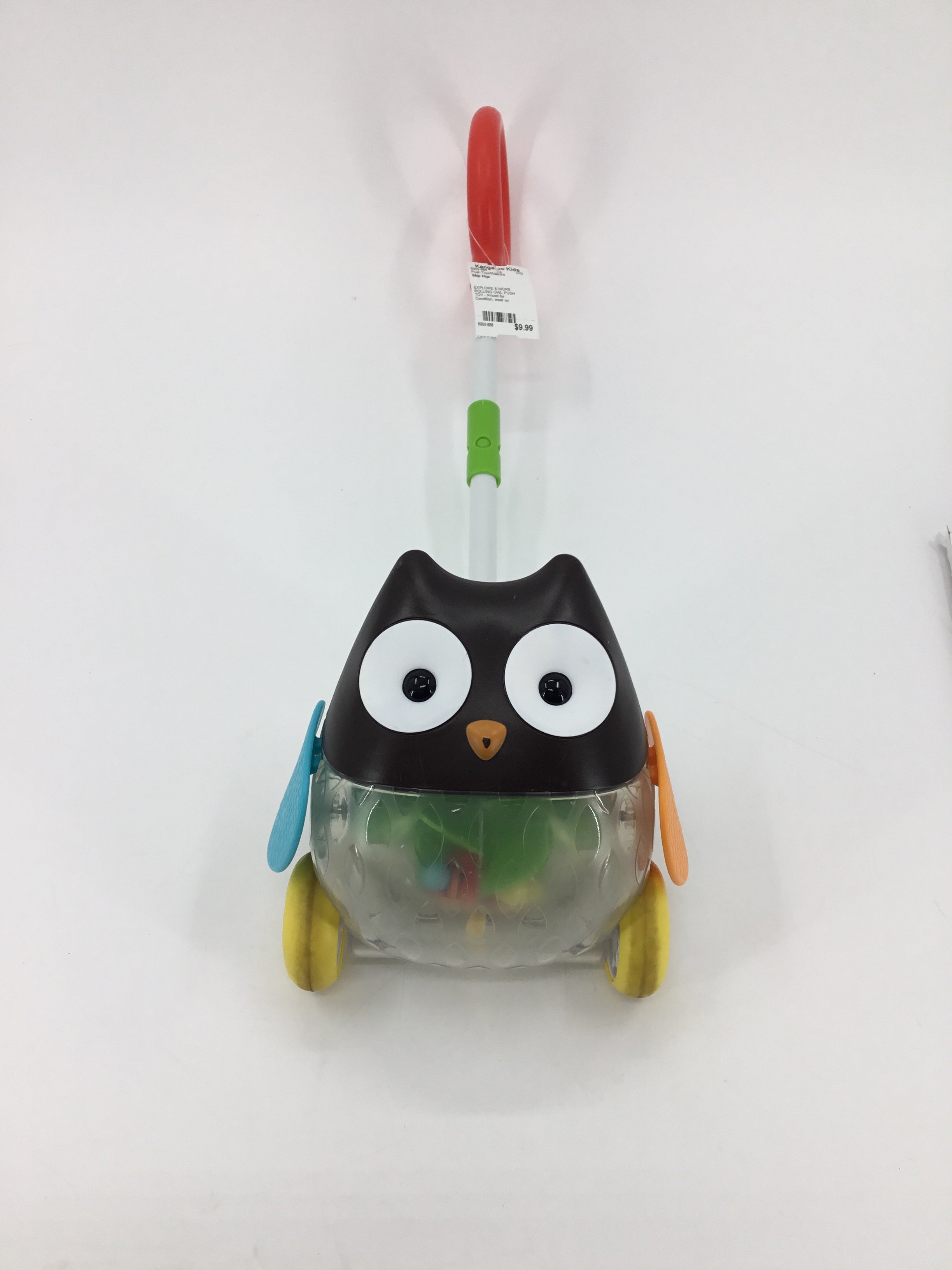 EXPLORE & MORE ROLLING OWL PUSH TOY