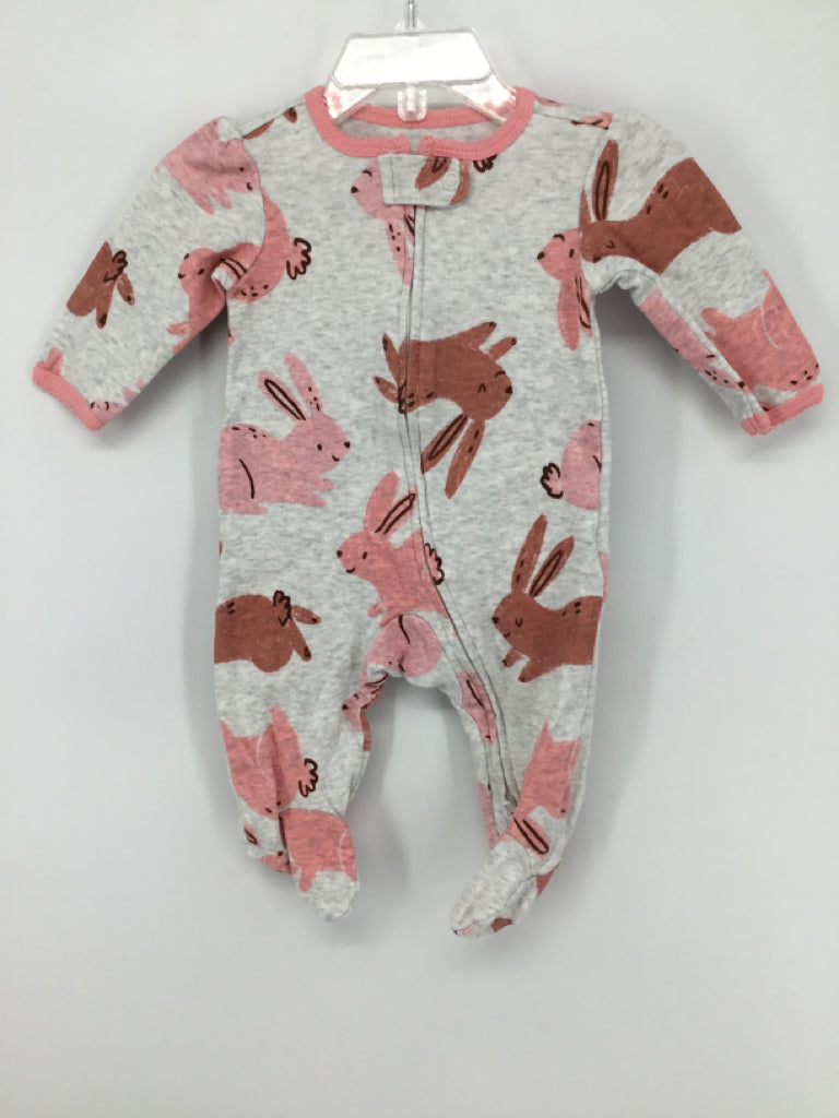 Carter's Child Size 3 Months Pink Sleepers
