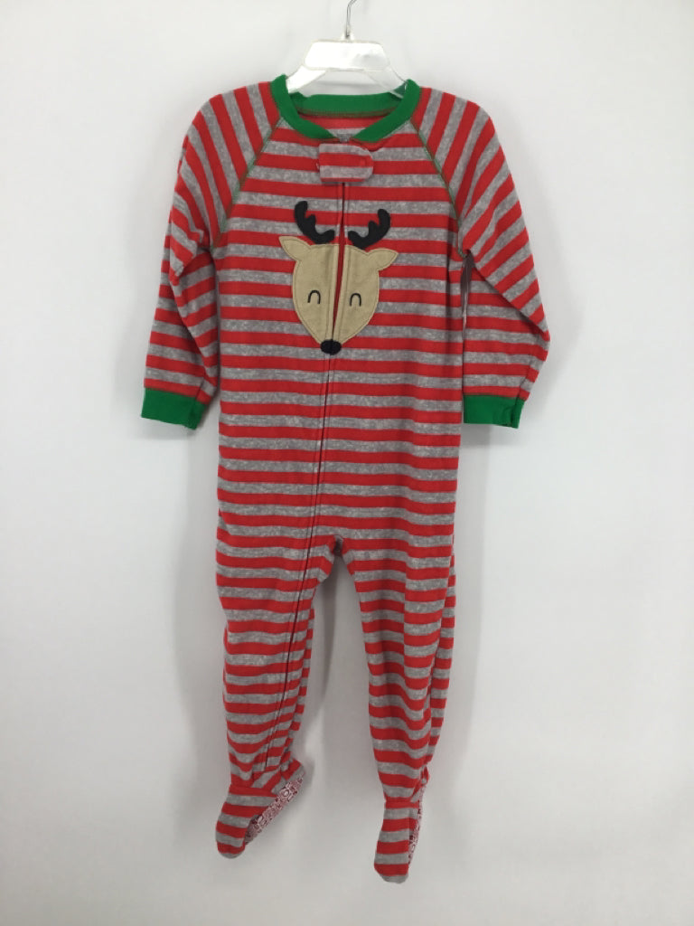 Just One You Made by Carters Child Size 3 Red Christmas Sleeper