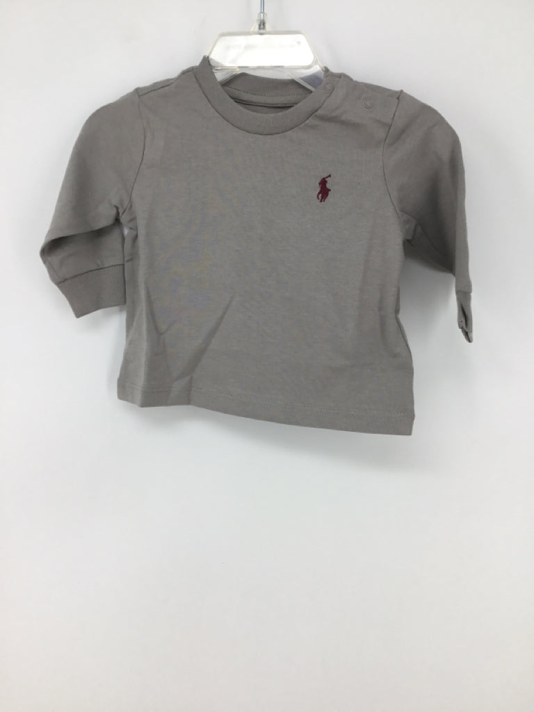 Ralph Lauren Child Size 3 Months Gray Solid T-shirt - boys