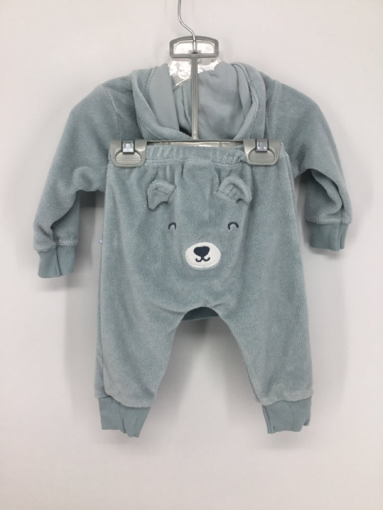 Carter's Child Size 6 Months Blue Solid Outfit - boys