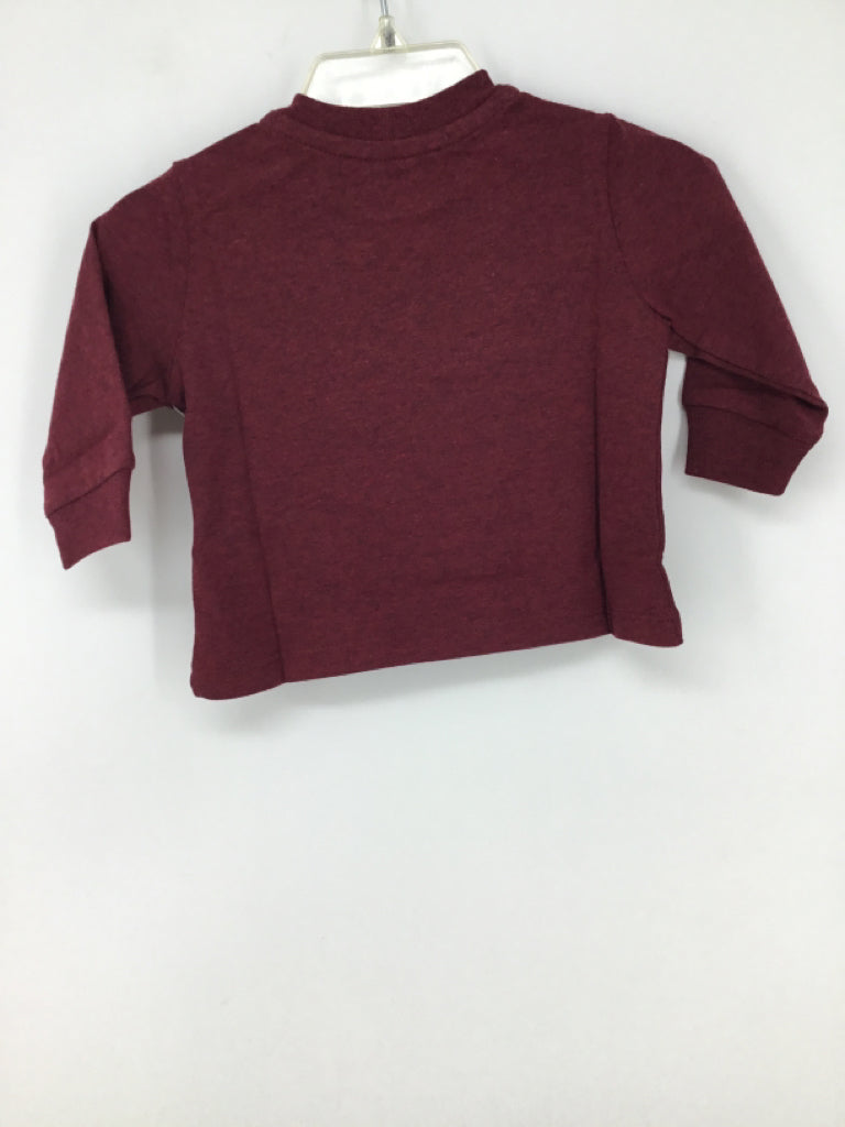 Ralph Lauren Child Size 3 Months Burgundy Solid T-shirt - boys