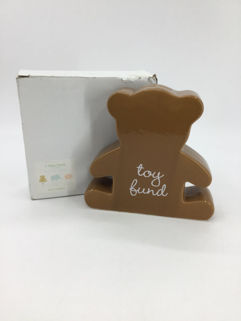 Tiny Two's Brown Bear Toy Fund Bank